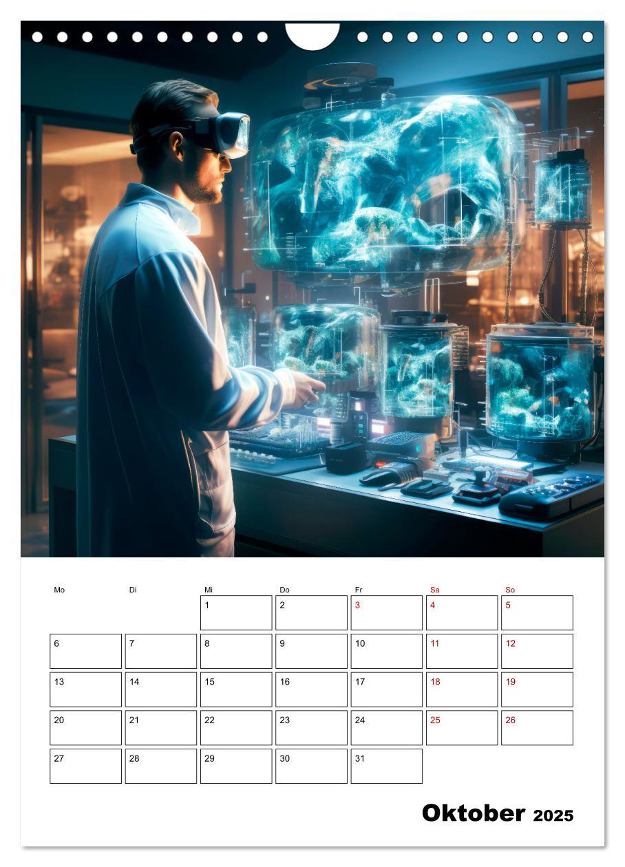 Bild: 9783435847518 | KÜNSTLICHE INTELLIGENZ Cooler Terminplaner (Wandkalender 2025 DIN...