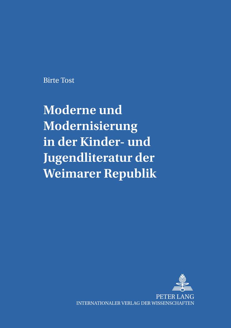 Cover: 9783631534793 | «Moderne» und «Modernisierung» in der Kinder- und Jugendliteratur...