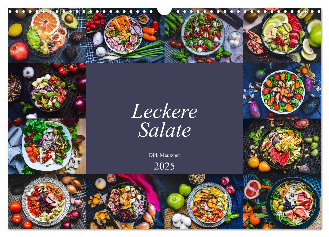 Cover: 9783435100675 | Leckere Salate (Wandkalender 2025 DIN A3 quer), CALVENDO...