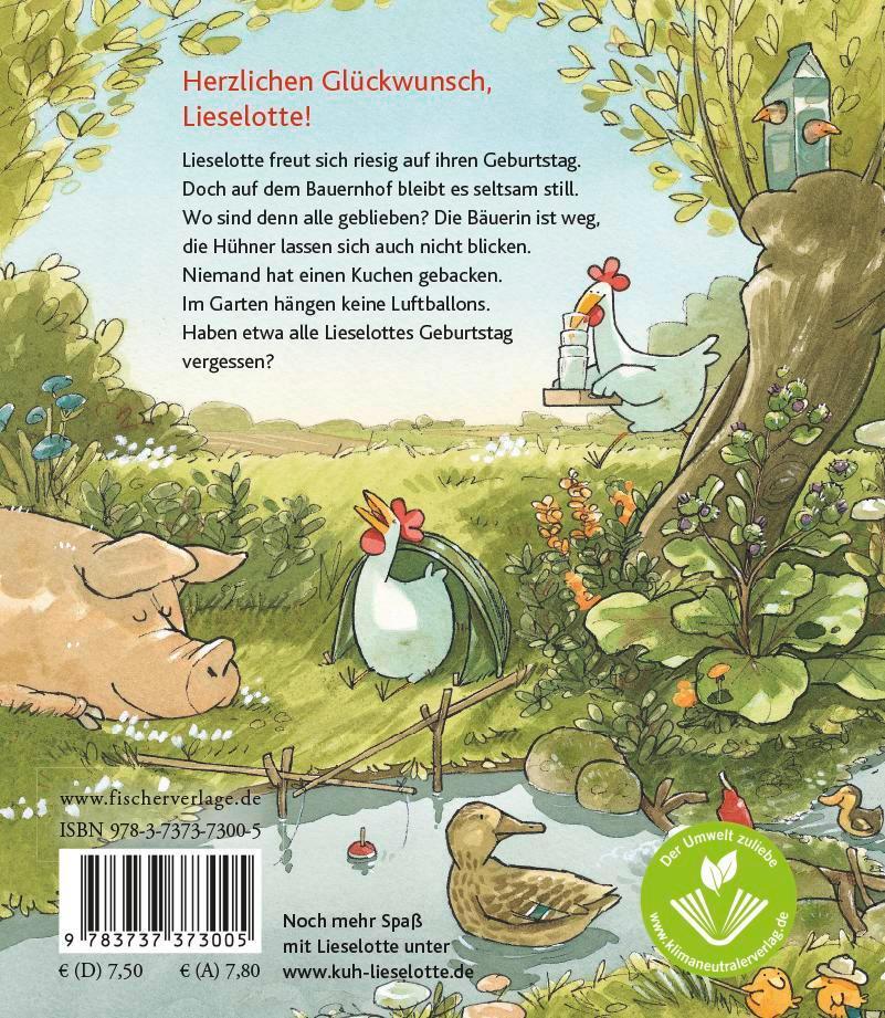 Rückseite: 9783737373005 | Ein Geburtstagsfest für Lieselotte (Mini-Ausgabe) | Steffensmeier