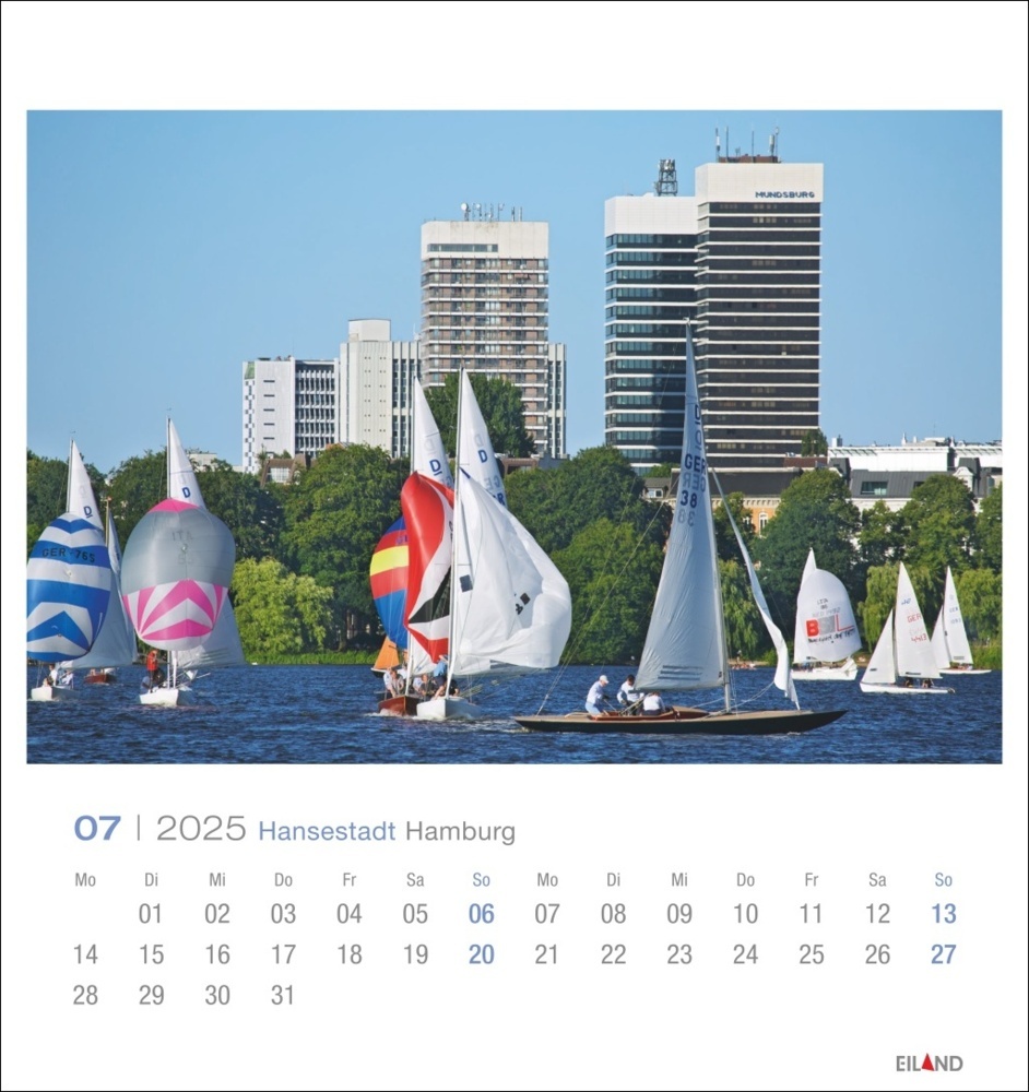 Bild: 9783964023261 | Hansestadt Hamburg Postkartenkalender 2025 | Kalender | Spiralbindung