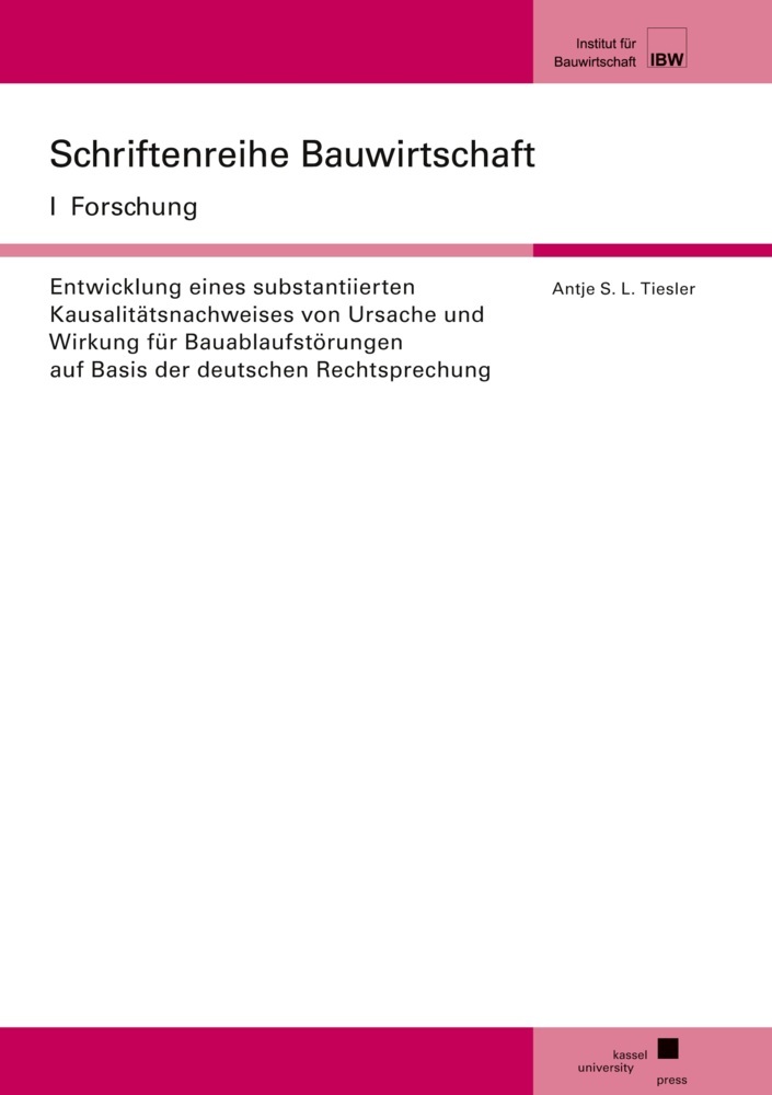 Cover: 9783737650724 | Entwicklung eines substantiierten Kausalitätsnachweises von Ursache...