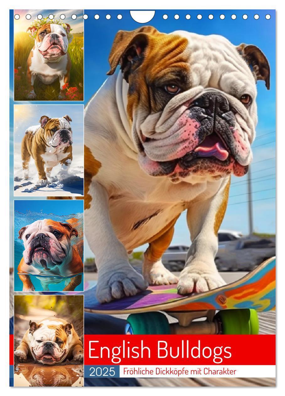 Cover: 9783435871605 | English Bulldogs. Fröhliche Dickköpfe mit Charakter (Wandkalender...