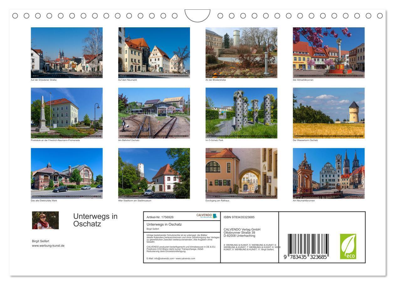 Bild: 9783435323685 | Unterwegs in Oschatz (Wandkalender 2025 DIN A4 quer), CALVENDO...