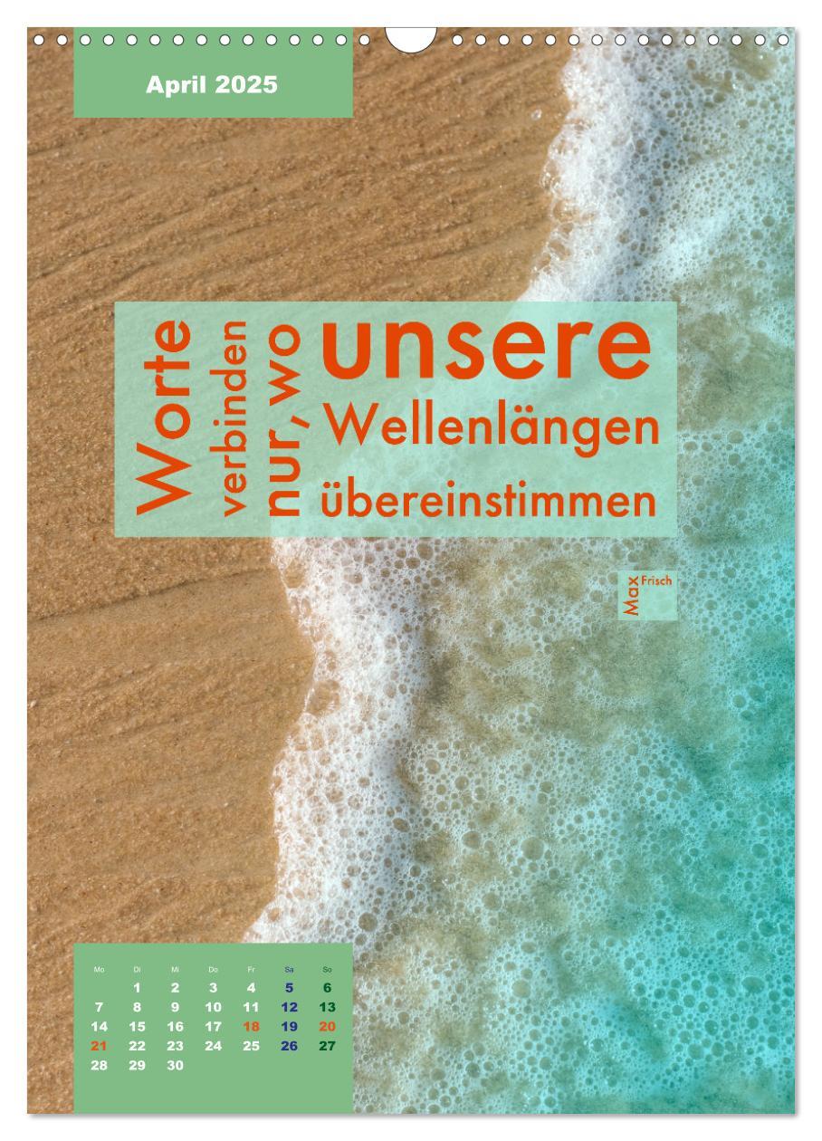 Bild: 9783435882007 | Verrückt nach MEER - Wellen - Strand - Zitate (Wandkalender 2025...