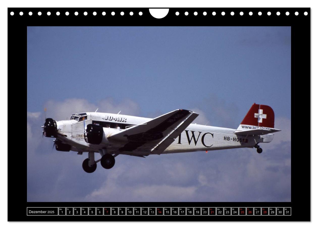 Bild: 9783435828159 | JU-AIR Ju-52 (Wandkalender 2025 DIN A4 quer), CALVENDO Monatskalender