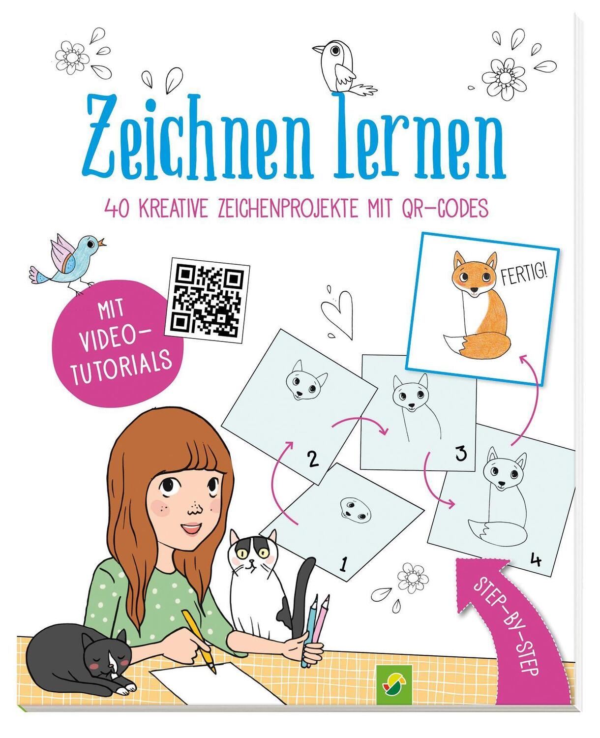 Cover: 9783849930844 | Zeichnen lernen - 40 kreative Zeichenprojekte mit QR-Codes | Metzen