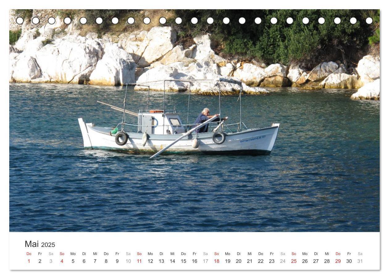 Bild: 9783435500758 | Sporadeninsel Skiathos (Tischkalender 2025 DIN A5 quer), CALVENDO...