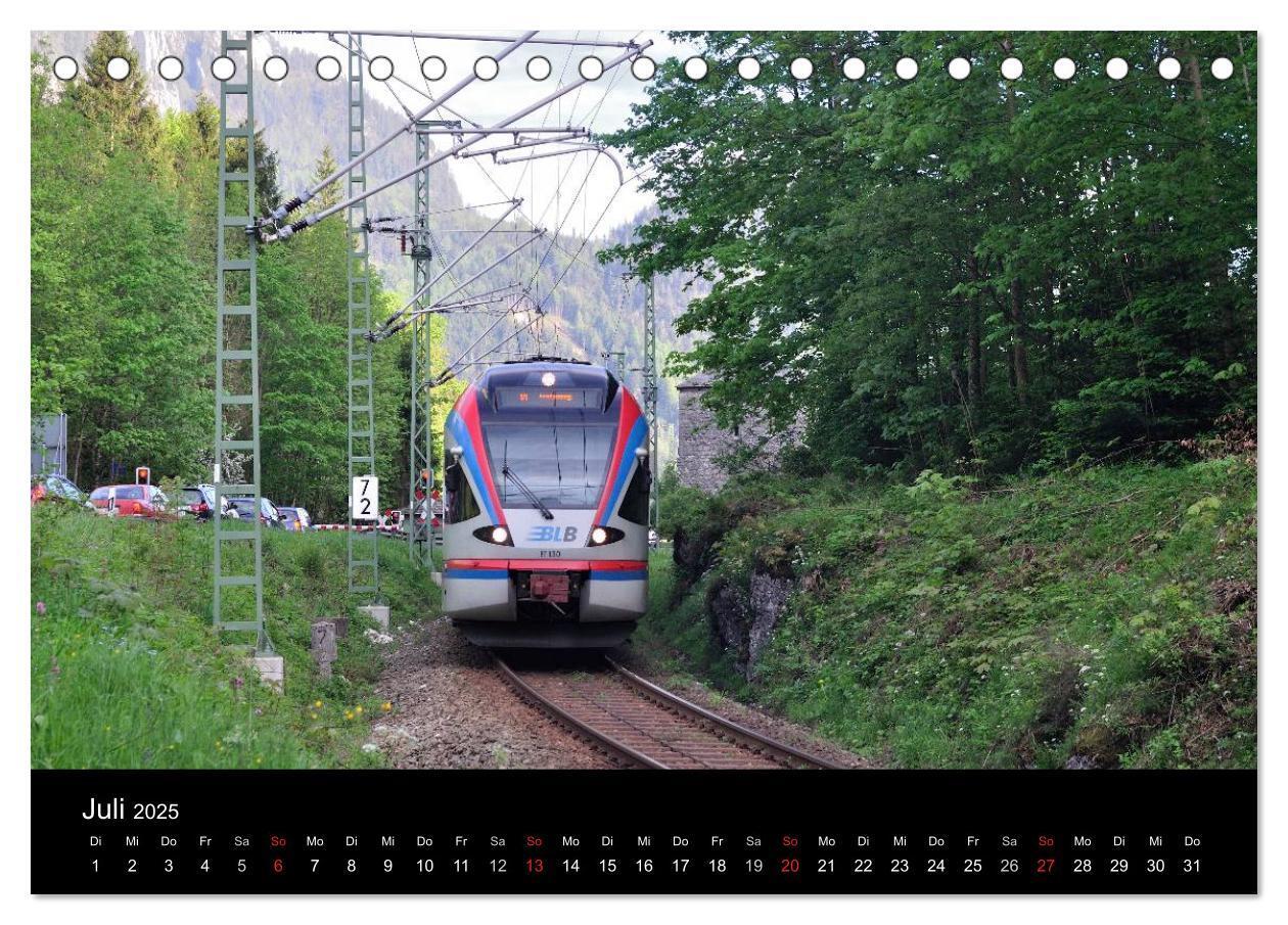 Bild: 9783435584680 | Mit der Bahn durch die Alpen (Tischkalender 2025 DIN A5 quer),...