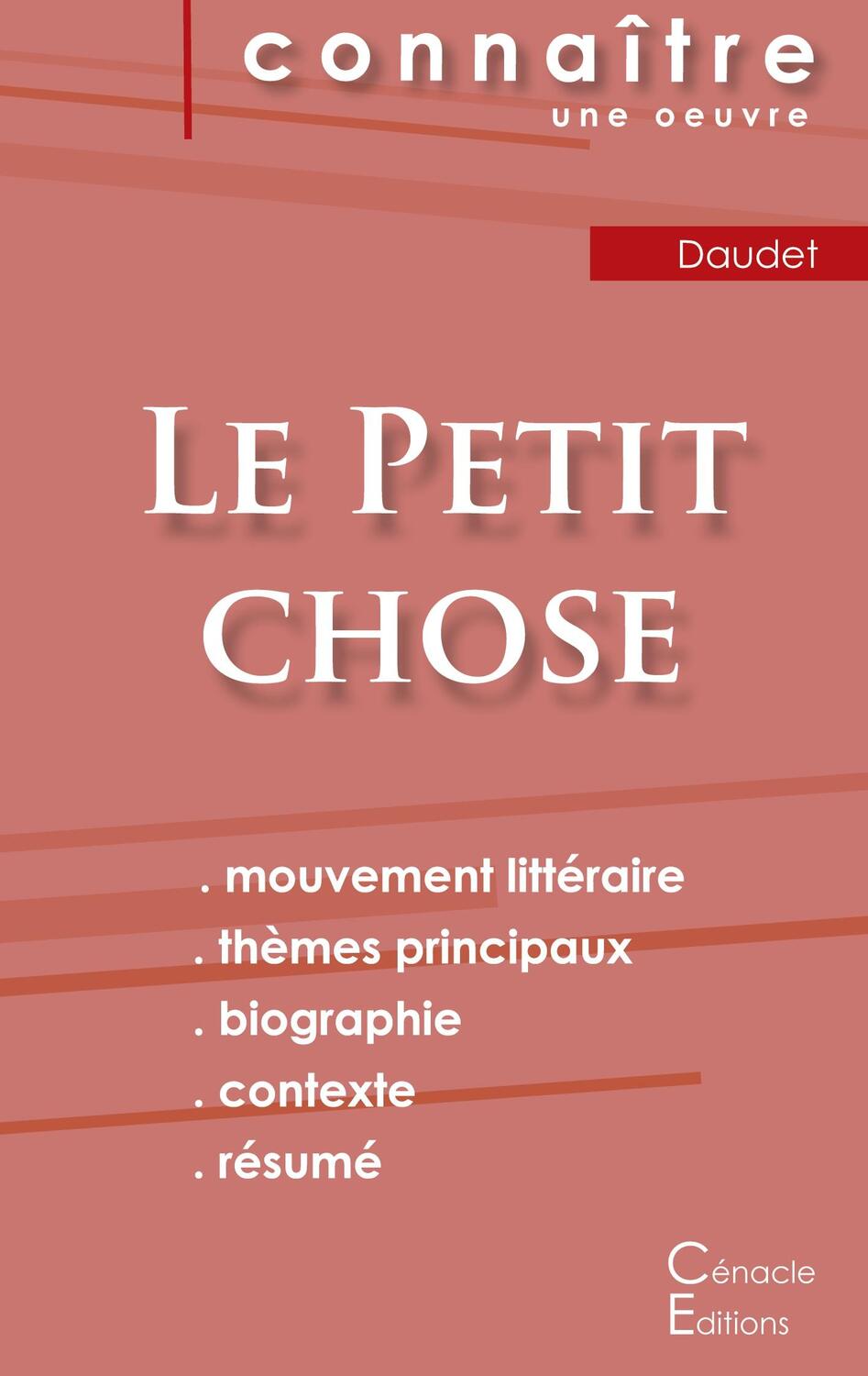 Cover: 9782759302154 | Fiche de lecture Le Petit chose de Alphonse Daudet (Analyse...