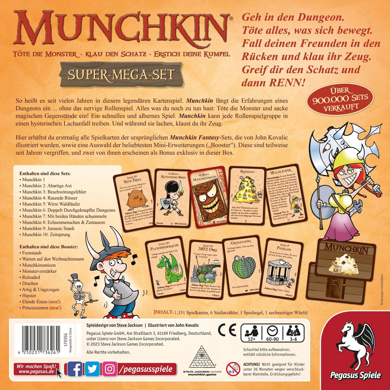 Bild: 4250231736261 | Munchkin Fantasy Super-Mega-Set | Spiel | 17035G | Deutsch | 2023