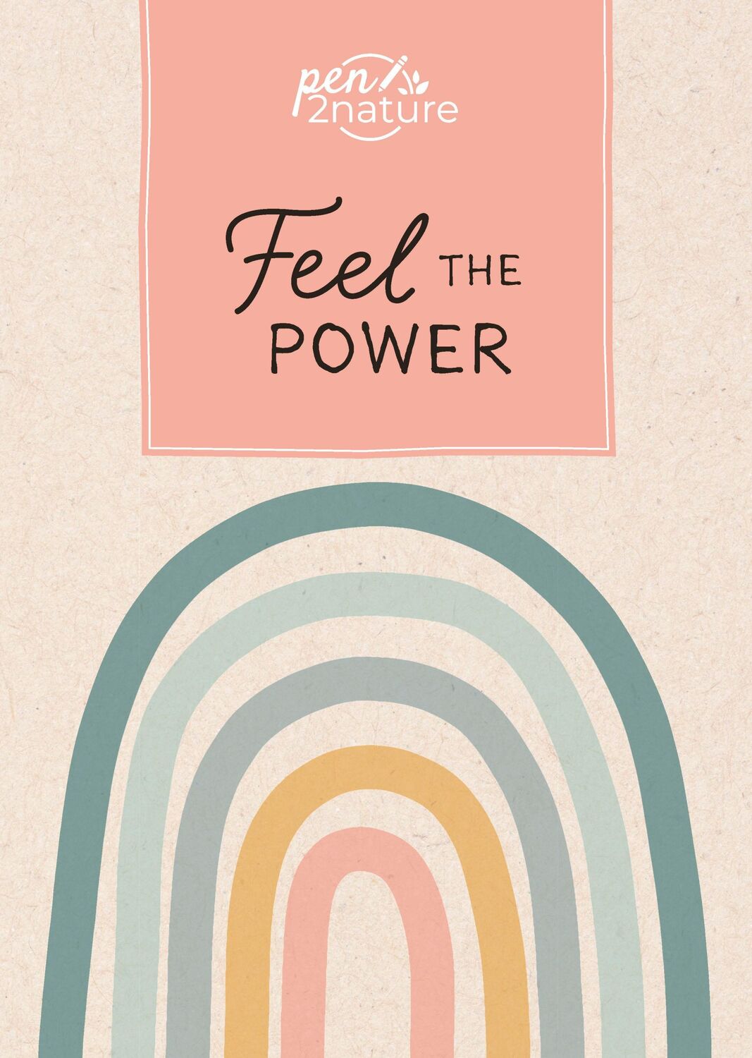 Cover: 9783987640391 | Feel The Power . Nachhaltiges Notizbuch in A5 mit Hardcover und...