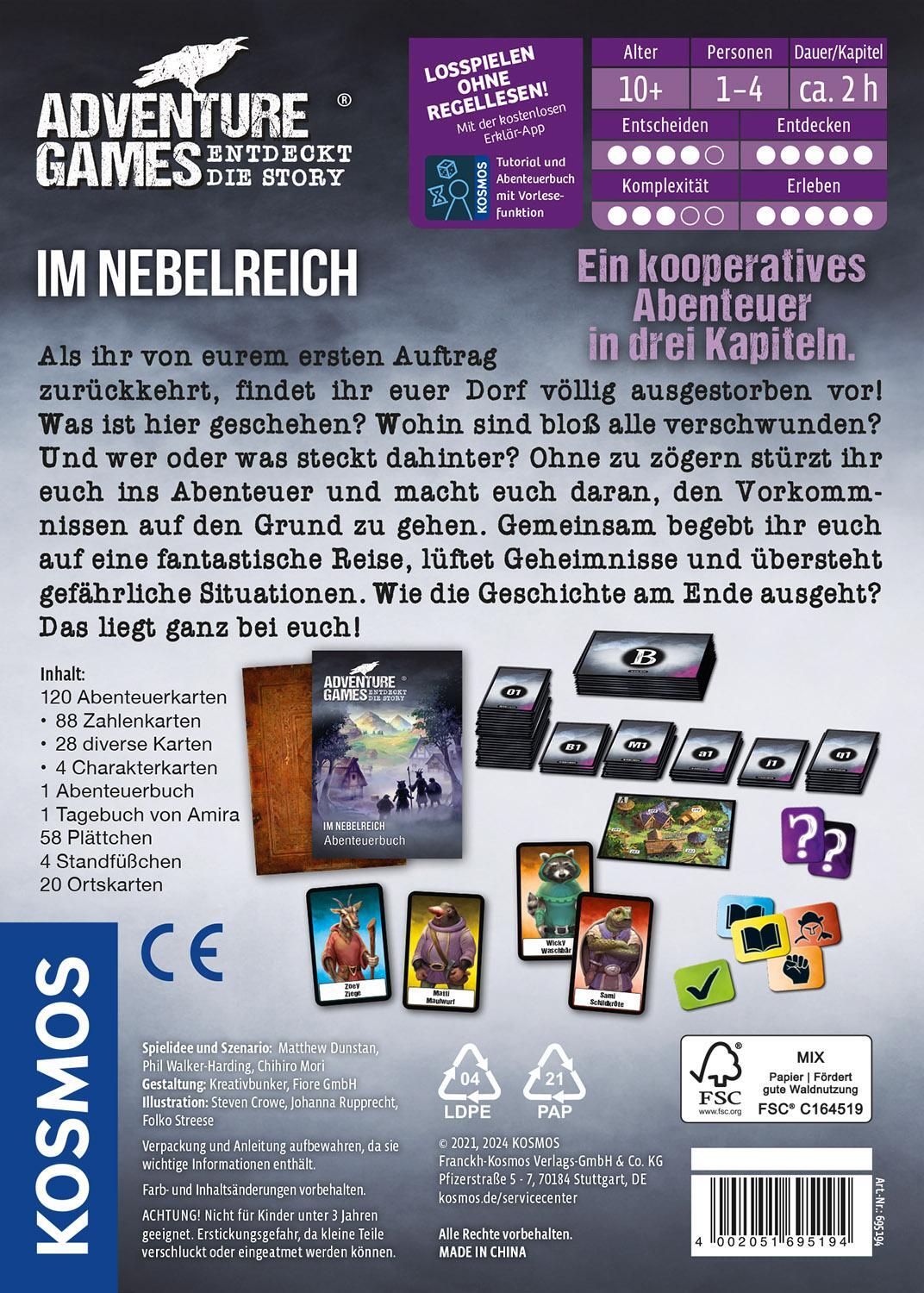 Bild: 4002051695194 | Adventure Games - Im Nebelreich | Matthew Dunstan (u. a.) | Spiel