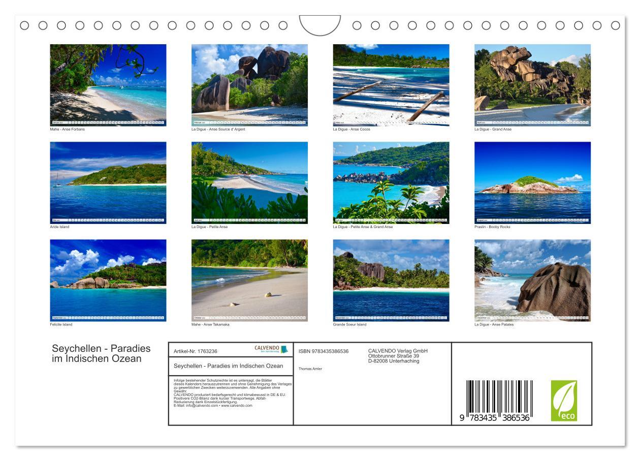 Bild: 9783435386536 | Seychellen - Paradies im Indischen Ozean (Wandkalender 2025 DIN A4...