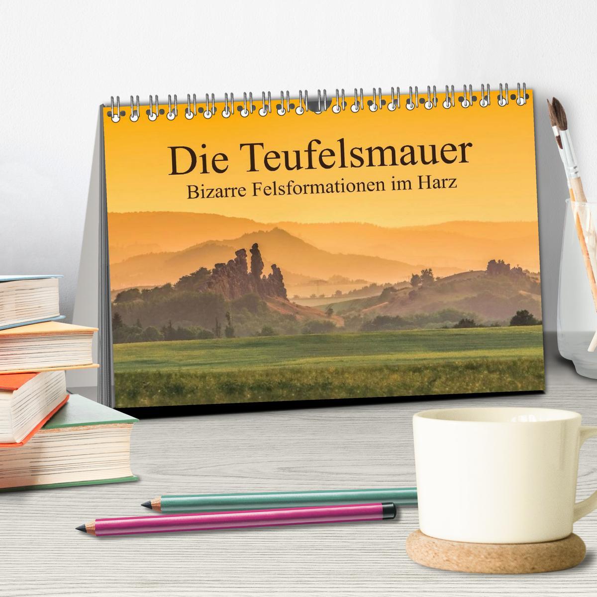 Bild: 9783435597352 | Die Teufelsmauer - Bizarre Felsformationen im Harz (Tischkalender...