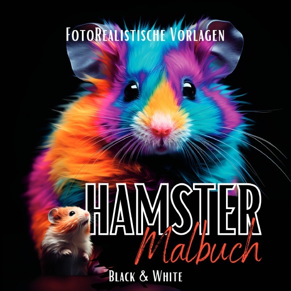 Cover: 9783758425615 | Malbuch Hamster "Fotorealistisch". | Lucy´s Schwarze Malbücher | Buch