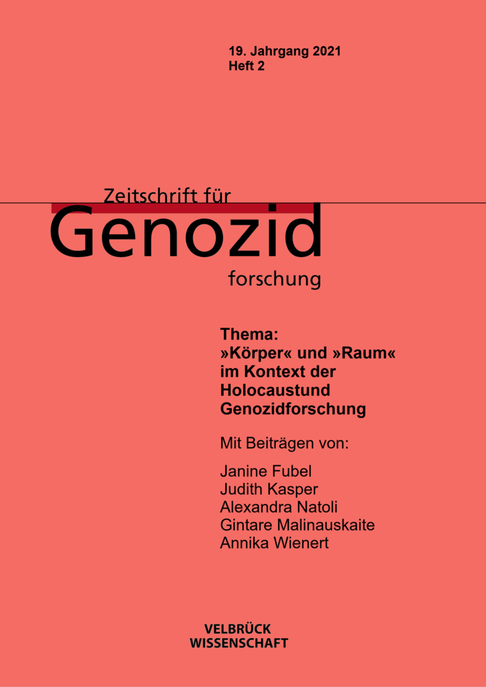 Cover: 9783958322653 | Zeitschrift für Genozidforschung. 19. Jahrgang 2021, Heft 2 | Buch