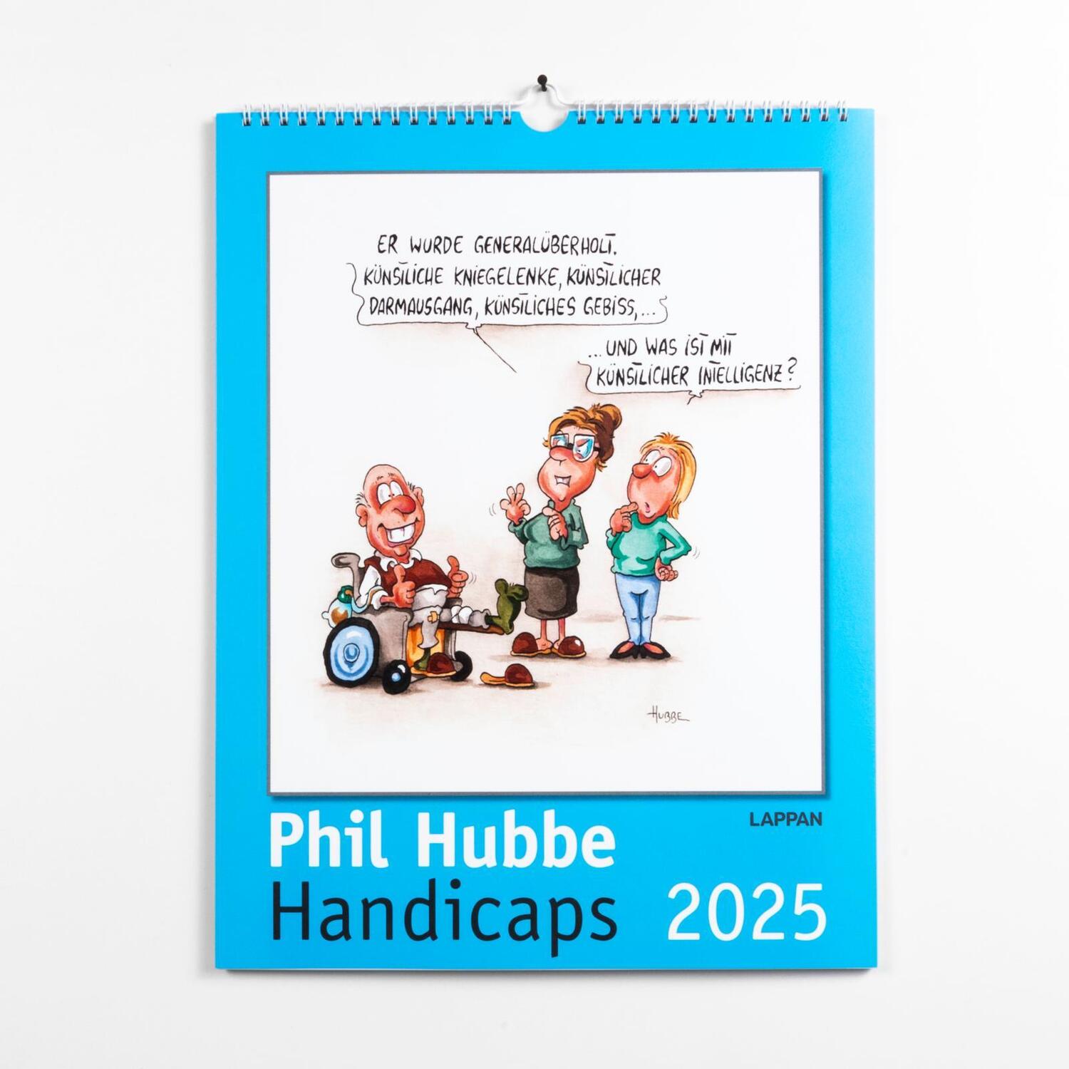 Bild: 9783830321385 | Handicaps 2025: Monatskalender für die Wand | Phil Hubbe | Kalender