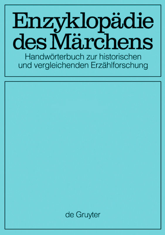 Cover: 9783110551914 | Enzyklopädie des Märchens [7-15], 9 Teile | Rolf Wilhelm Brednich