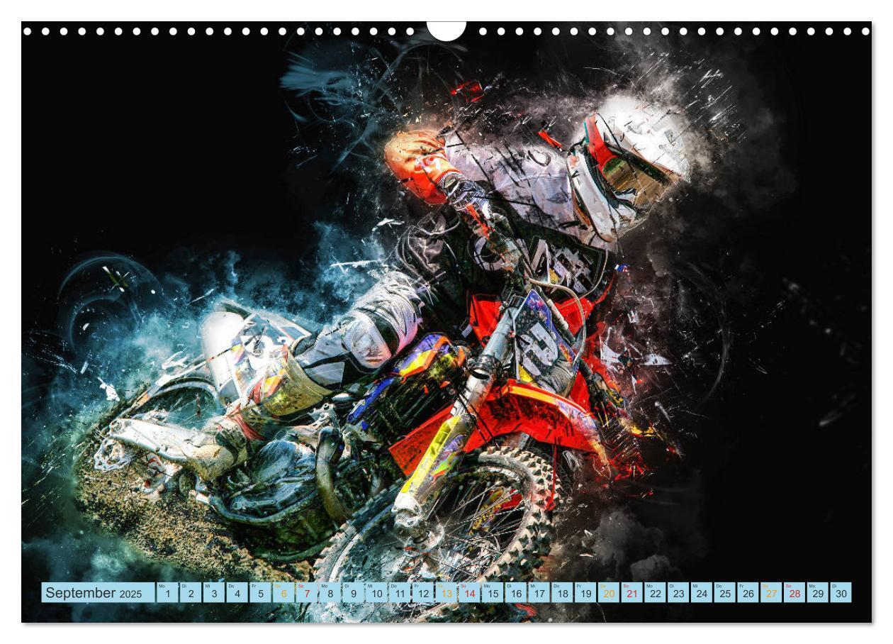 Bild: 9783435409891 | Motocross - extrem cool (Wandkalender 2025 DIN A3 quer), CALVENDO...