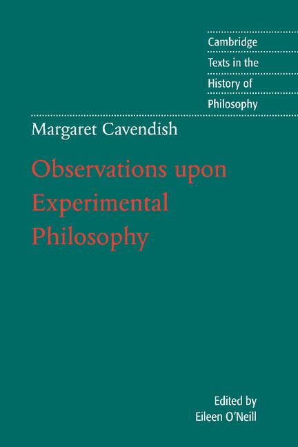 Cover: 9780521776752 | Margaret Cavendish | Observations Upon Experimental Philosophy | Buch