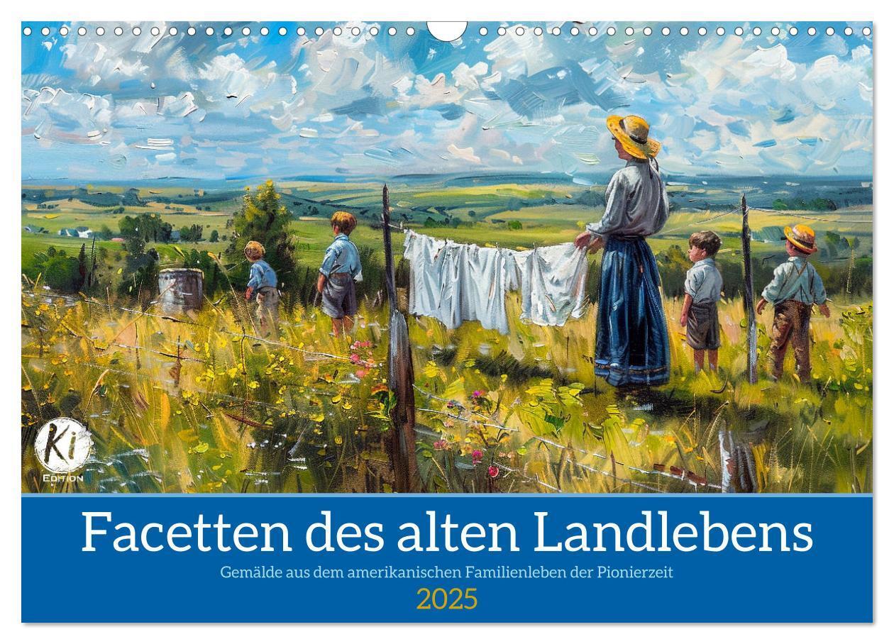 Cover: 9783435428755 | Facetten des alten Landlebens (Wandkalender 2025 DIN A3 quer),...