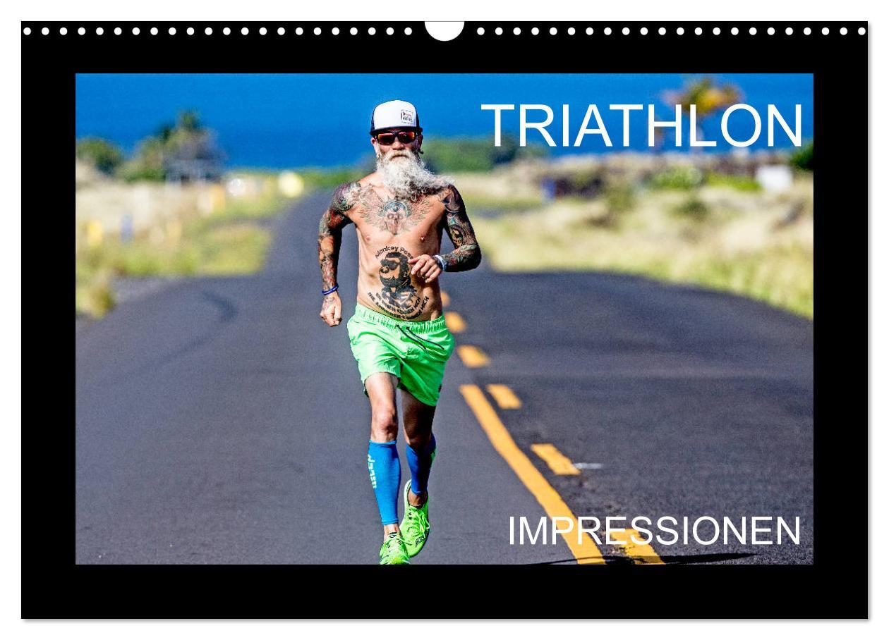 Cover: 9783383839481 | TRIATHLON Impressionen (Wandkalender 2025 DIN A3 quer), CALVENDO...