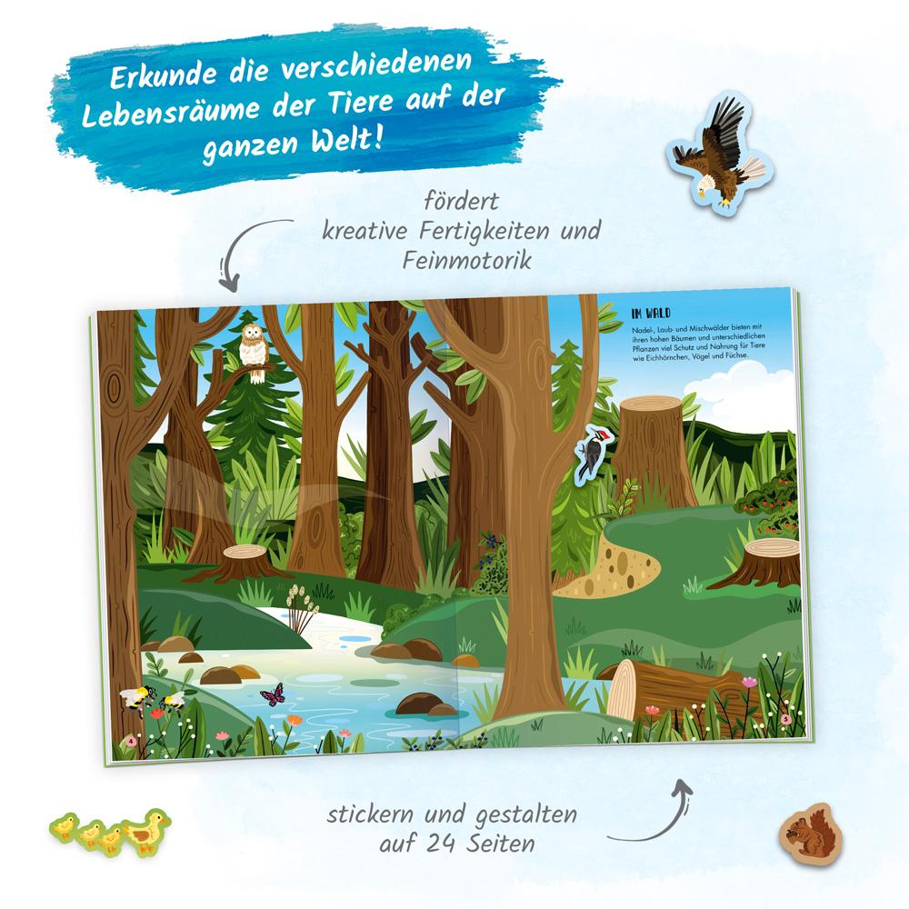 Bild: 9783988023407 | Trötsch Stickerbuch Mein großes Stickerbuch Welt der Tiere | KG | Buch