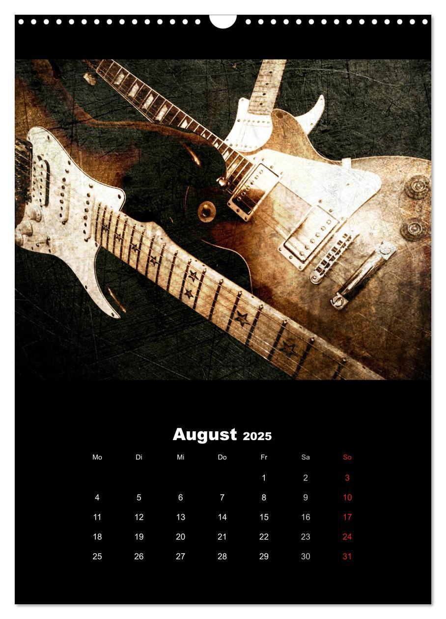 Bild: 9783457015957 | Vintage Gitarren (Wandkalender 2025 DIN A3 hoch), CALVENDO...