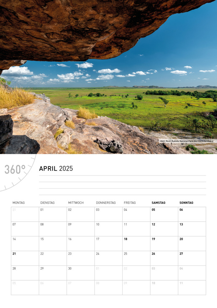 Bild: 9783968555737 | 360° Australien Broschürenkalender 2025 | Ingo Öland | Kalender | 2025