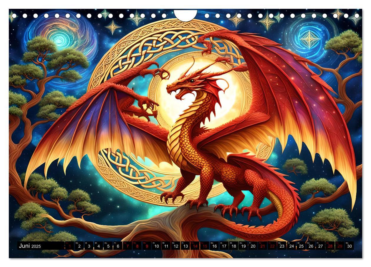 Bild: 9783457238790 | Drachen - Mystische Wesen (Wandkalender 2025 DIN A4 quer), CALVENDO...