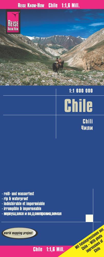 Cover: 9783831773466 | Reise Know-How Landkarte Chile 1 : 1.600.000 | Rump | (Land-)Karte