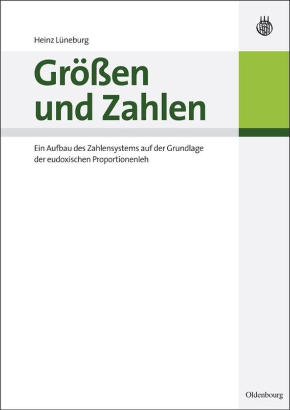 Cover: 9783486596793 | Größen und Zahlen | Heinz Lüneburg | Taschenbuch | Paperback | VII