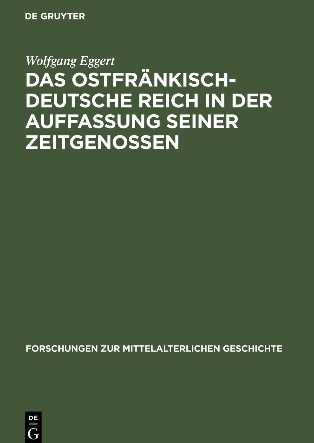 Cover: 9783112535837 | Das Ostfränkisch-Deutsche Reich in der Auffassung seiner Zeitgenossen