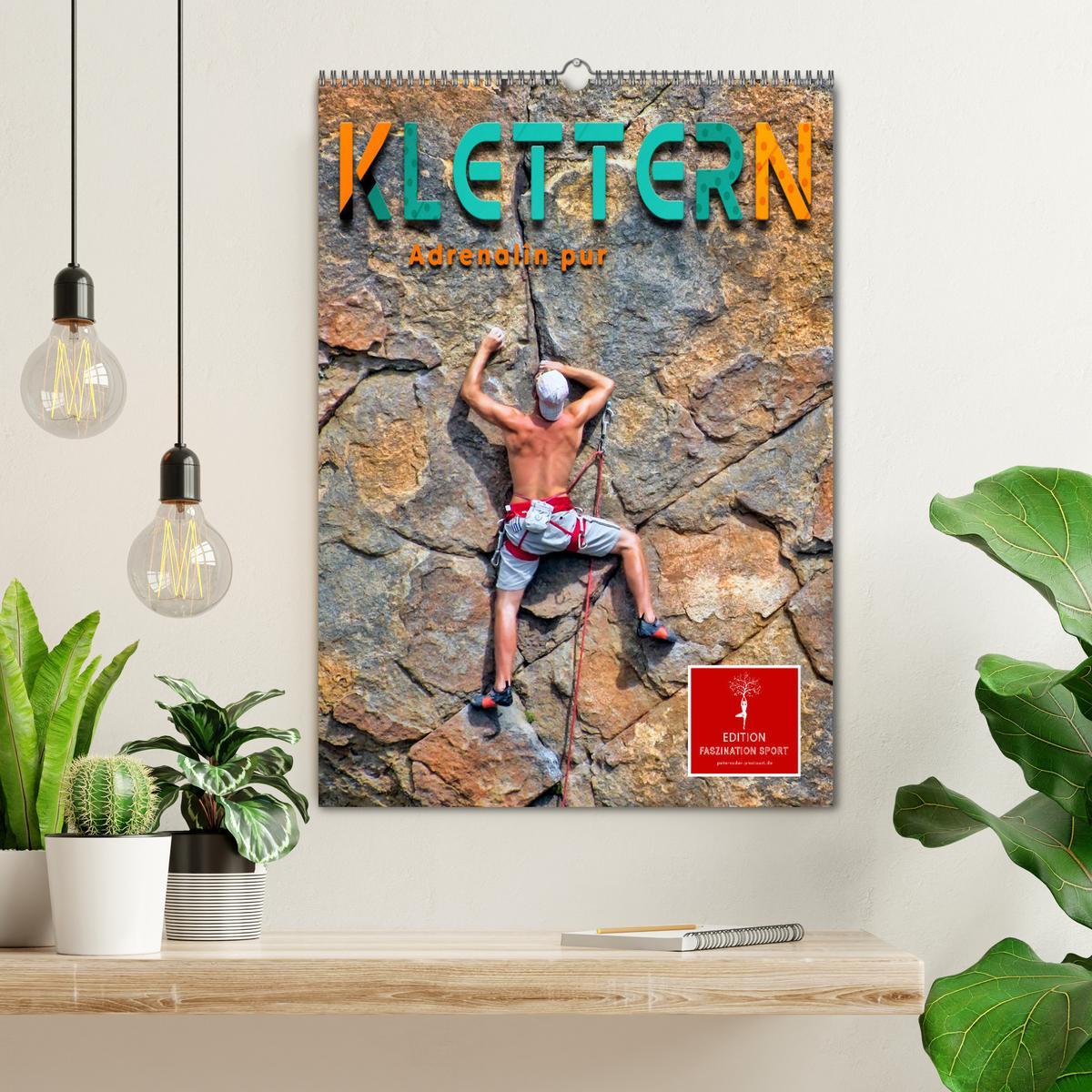 Bild: 9783435910984 | Klettern - Adrenalin pur (Wandkalender 2025 DIN A2 hoch), CALVENDO...