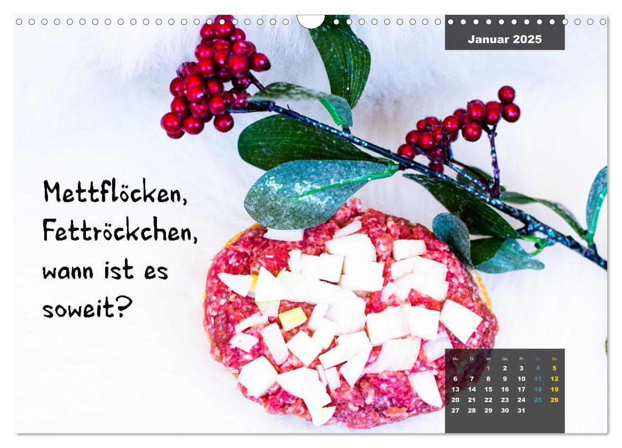 Bild: 9783435038978 | Mettkalender - Spread some more Mett (Wandkalender 2025 DIN A3...