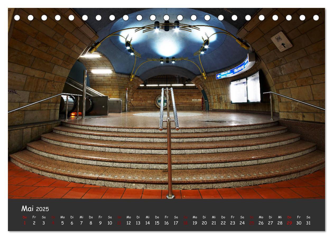 Bild: 9783435316694 | U-Bahn-Stationen des Westens (Tischkalender 2025 DIN A5 quer),...