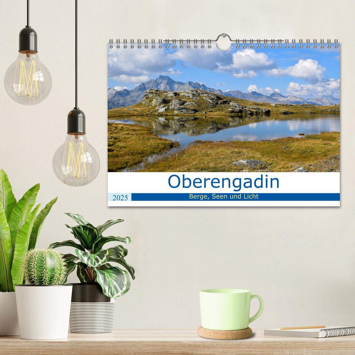 Bild: 9783435107247 | Oberengadin - Berge, Seen und Licht (Wandkalender 2025 DIN A4...