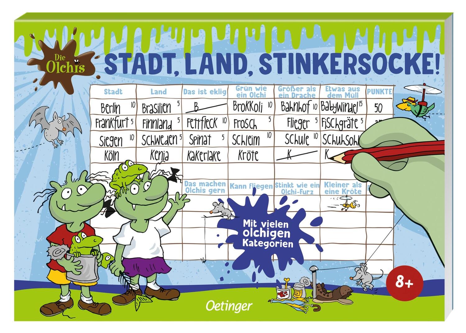 Cover: 4260160882656 | Die Olchis. Stadt, Land, Stinkersocke! | Erhard Dietl | Spiel | Olchis