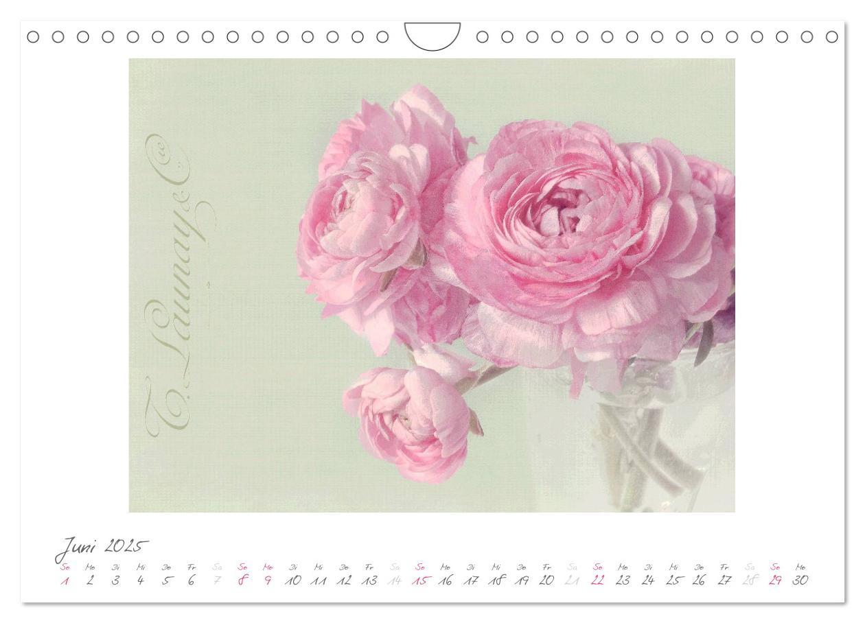 Bild: 9783435788149 | Vintage Flowers (Wandkalender 2025 DIN A4 quer), CALVENDO...