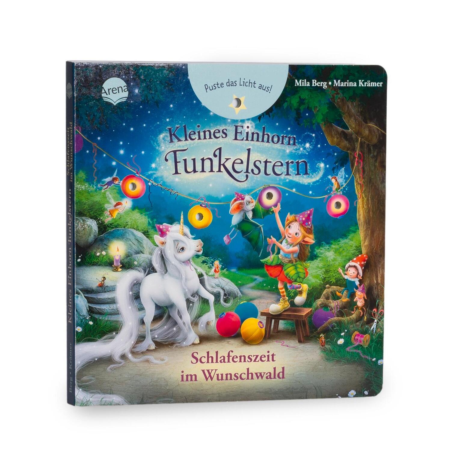 Cover: 9783401721019 | Kleines Einhorn Funkelstern. Puste das Licht aus! Schlafenszeit im...