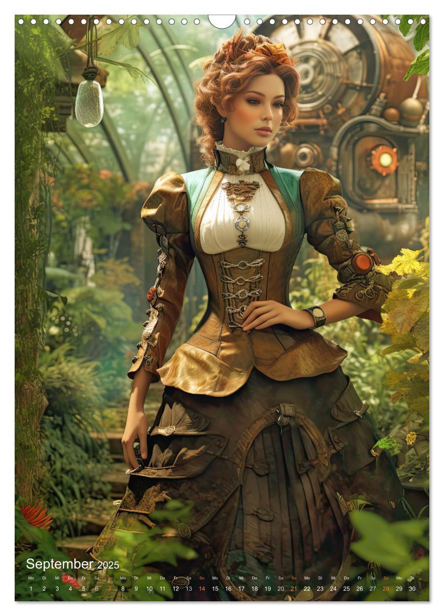 Bild: 9783435870554 | Steampunk Ladies (Wandkalender 2025 DIN A3 hoch), CALVENDO...