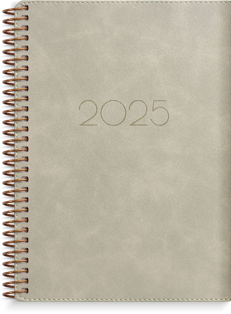 Cover: 7340188003916 | Burde Senator A6 Twist beige Kalender 2025 | Terminplaner für 2025