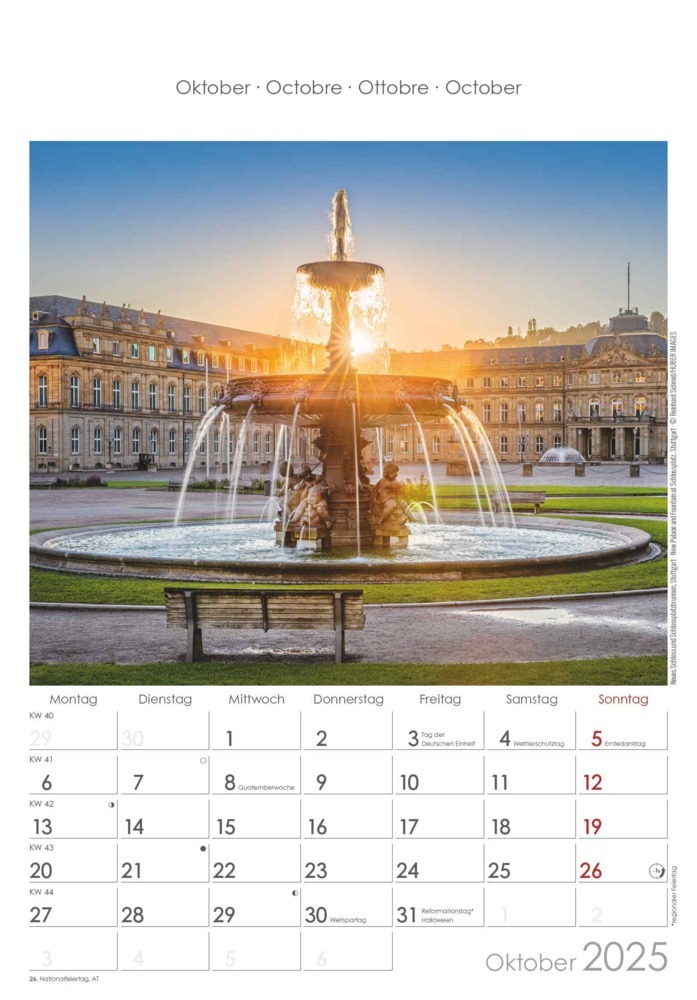 Bild: 4251732341183 | Alpha Edition - Baden-Württemberg 2025 Bildkalender, 23,7x34cm,...