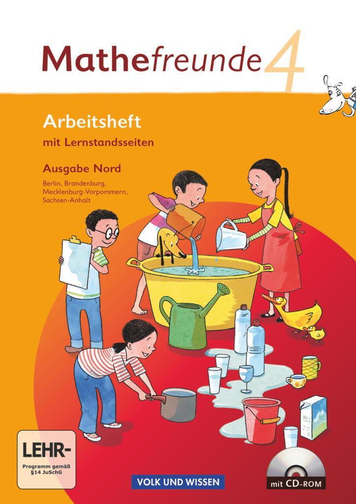 Cover: 9783060826858 | Mathefreunde 4. Schuljahr. Arbeitsheft mit CD-ROM und...