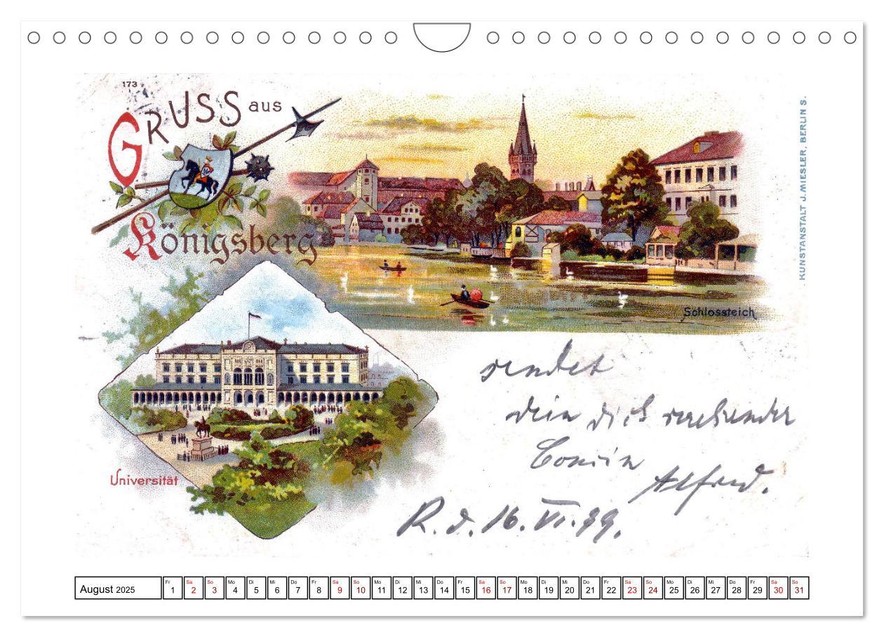 Bild: 9783435326594 | Gruss aus Königsberg (Wandkalender 2025 DIN A4 quer), CALVENDO...