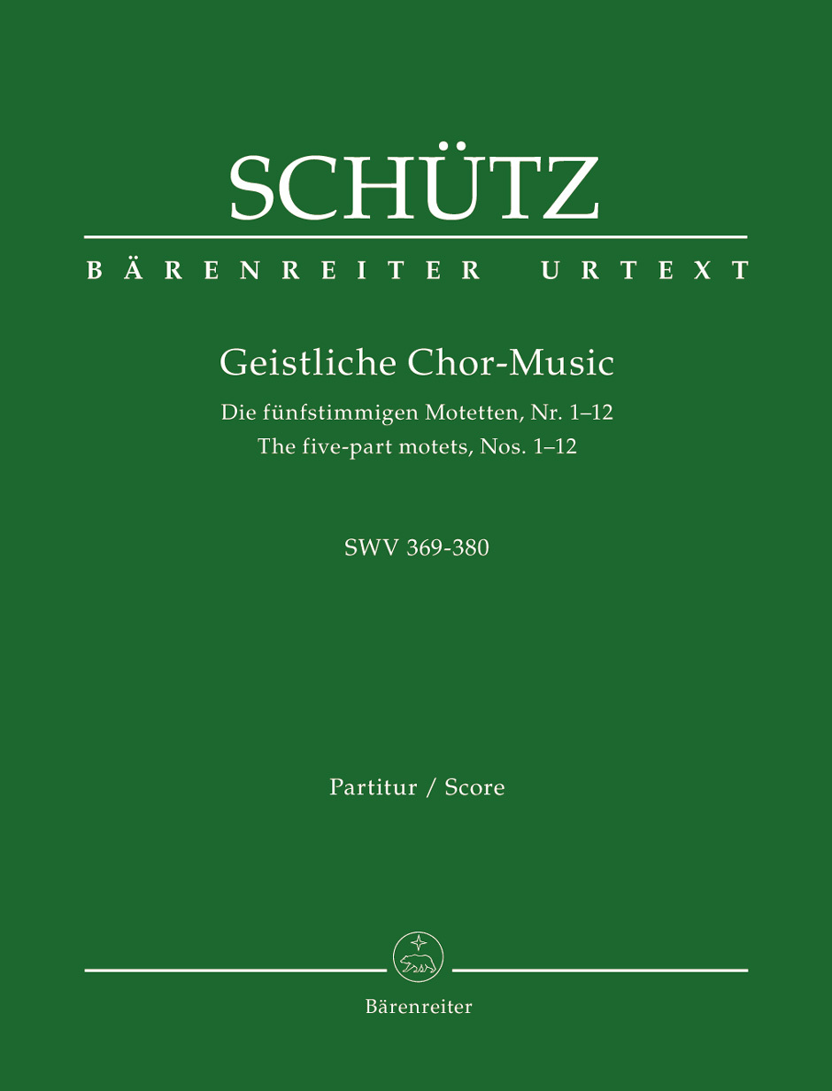 Cover: 9790006541492 | Geistliche Chor-Music SWV 369-380 | Heinrich Schütz | Broschüre | XIII