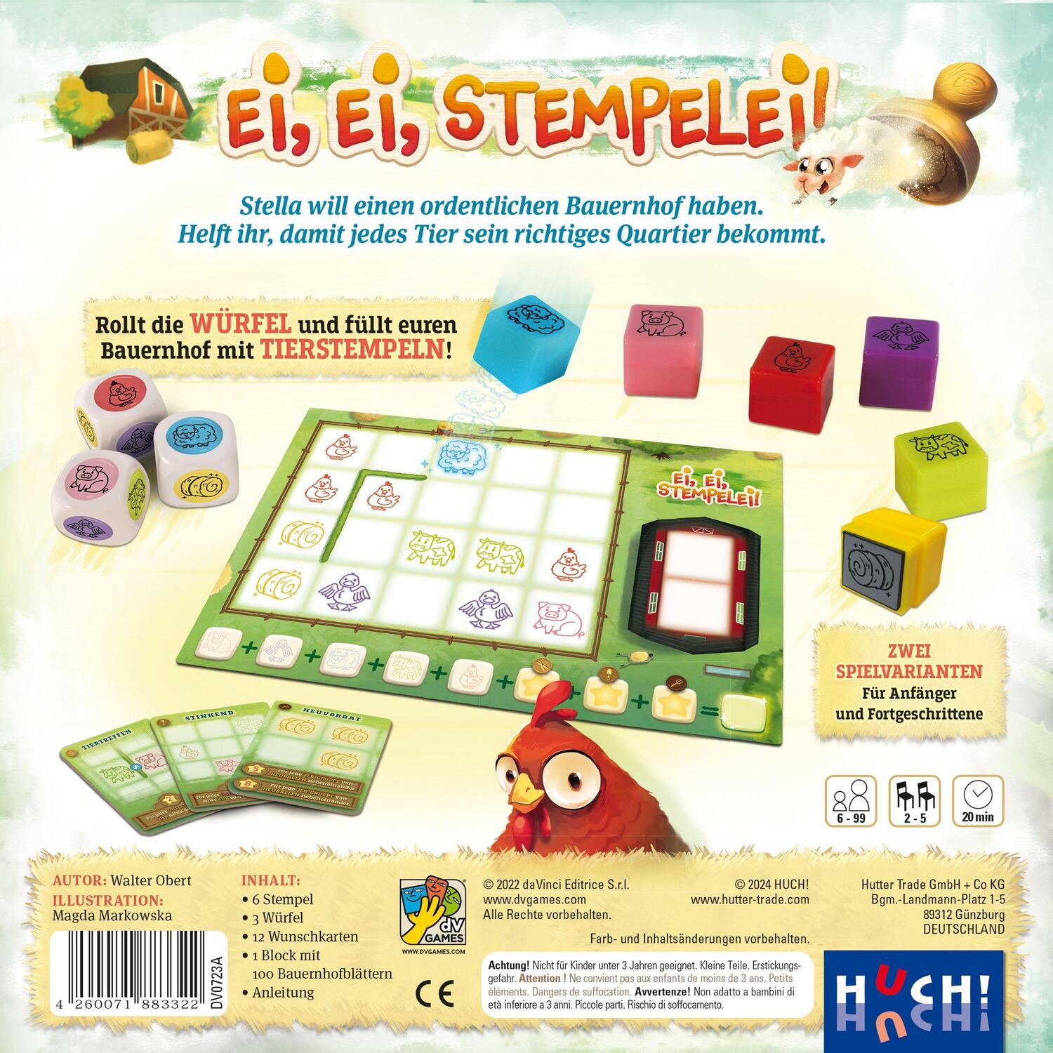 Bild: 4260071883322 | Ei, Ei, Stempelei! | Walter Obert | Spiel | 883322 | Deutsch | 2024