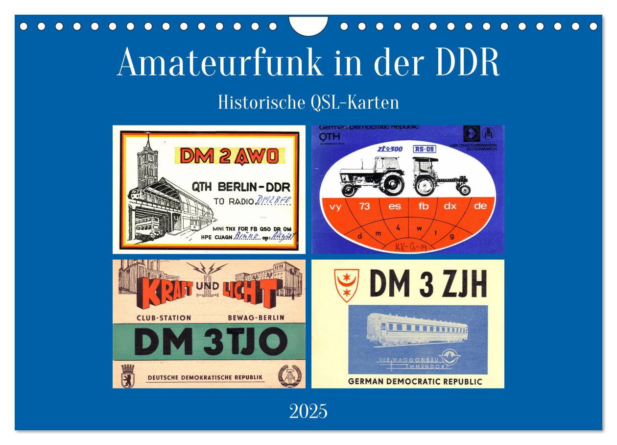 Cover: 9783457240489 | Amateurfunk in der DDR - Historische QSL-Karten (Wandkalender 2025...