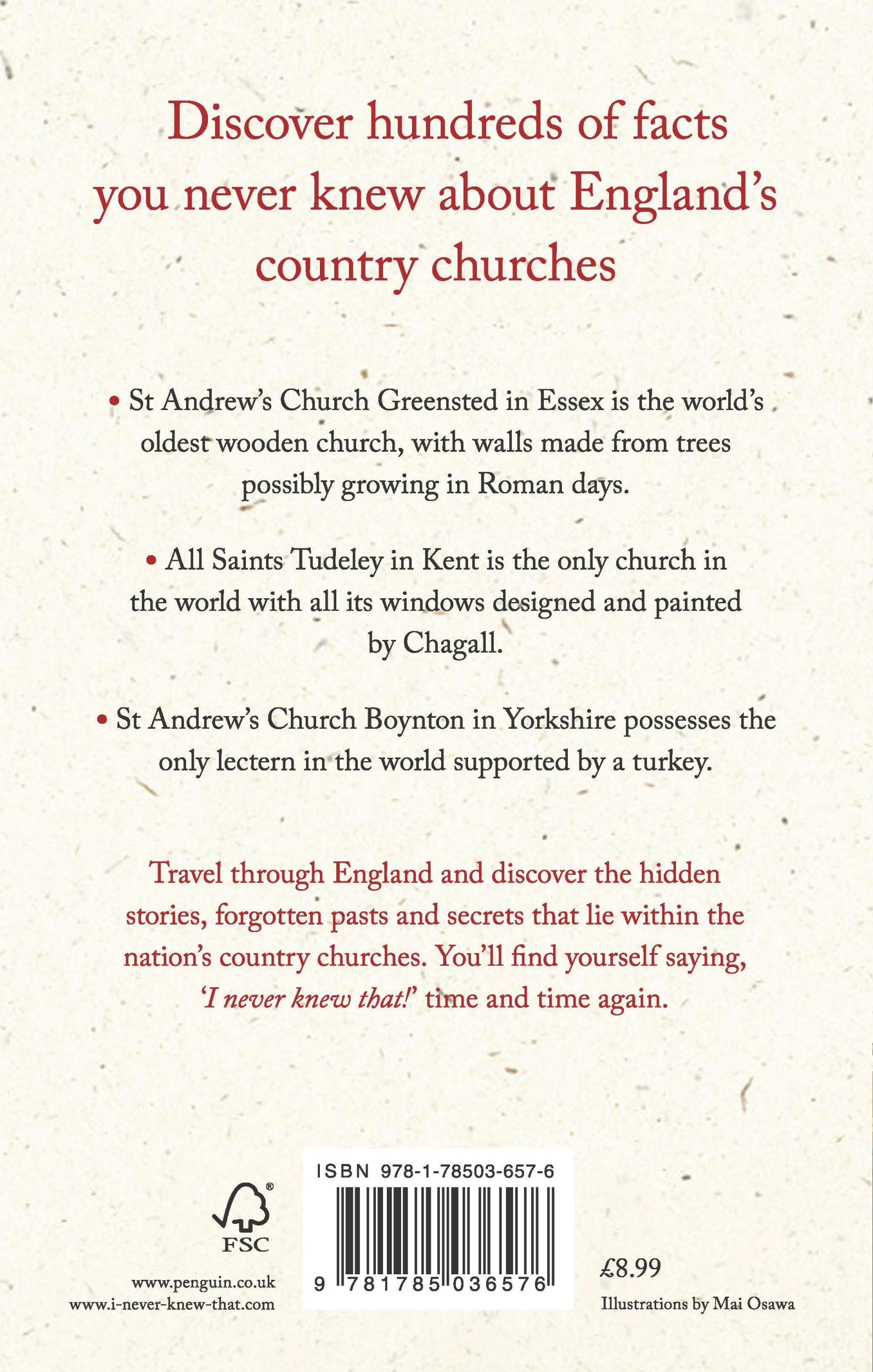 Rückseite: 9781785036576 | I Never Knew That About England's Country Churches | Christopher Winn